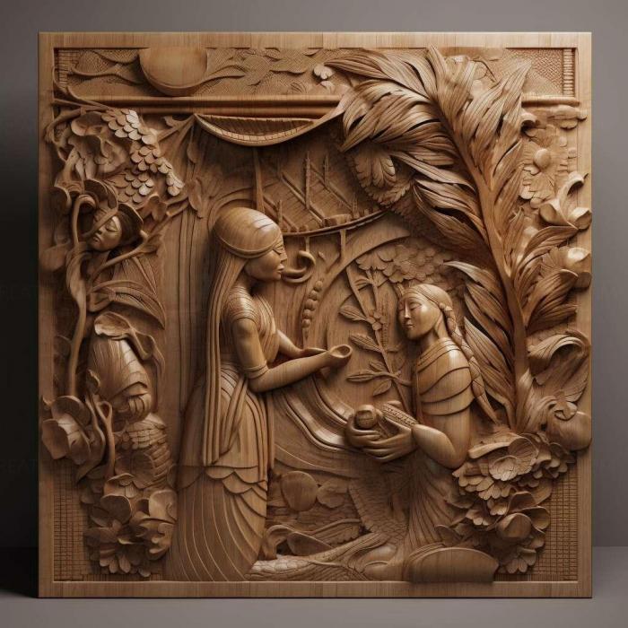 نموذج ثلاثي الأبعاد لآلة CNC 3D Art 